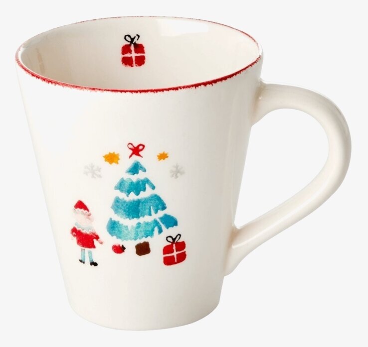 Mugg Stengods Christmas Tree Xmas20 från Rice med julmotiv