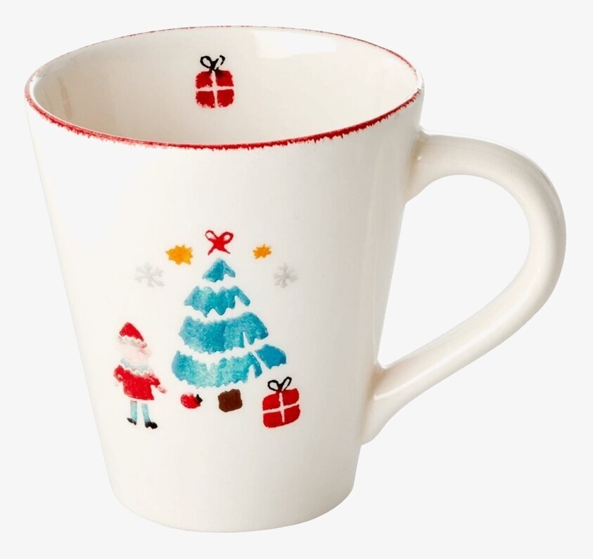 Mugg Stengods Christmas Tree Xmas20 från Rice med julmotiv