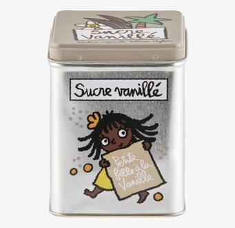Bild av stilfull plåtburk för vaniljsockerförvaring