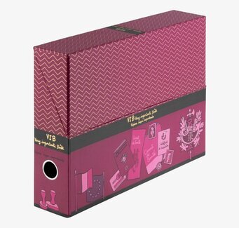 Arkivbox Very Important från Derriére la porte i lila mönster