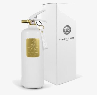 Brandsläckare Design Edition White Brass från Solstickan