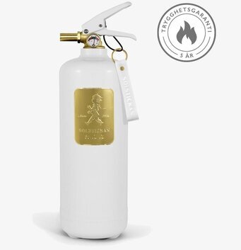 Brandsläckare Design Edition White Brass från Solstickan