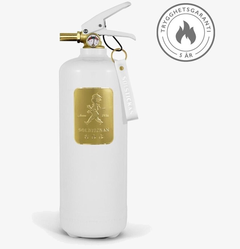 Brandsläckare Design Edition White Brass från Solstickan