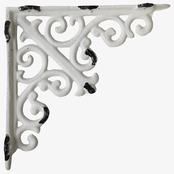 Hyllkonsol Antik Creme från Chic Antique med vintage-finish