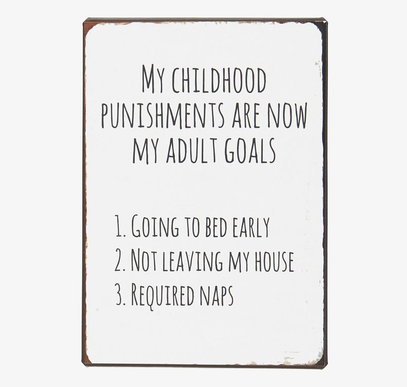 Metallskylt - My Childhood från IB Laursen, humoristisk design