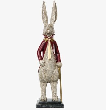 Kaninherre Lång Röd Poly från A Lot Decoration, elegant