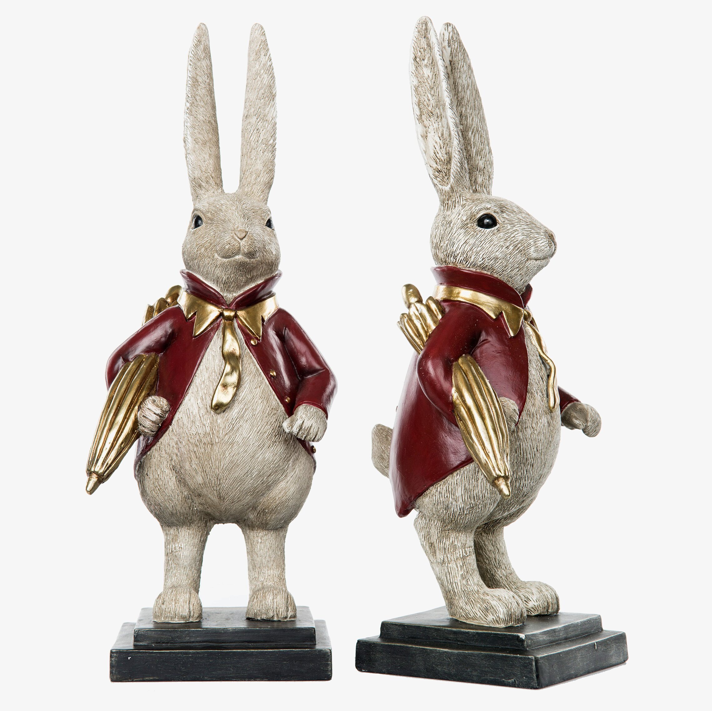 Kaninherre Kort Röd Poly från A Lot Decoration i detalj