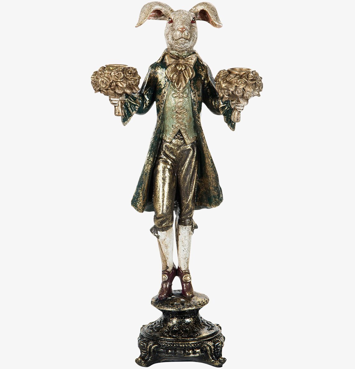 Ljusstake Kanin Mörkgrön från A Lot Decoration, elegant design