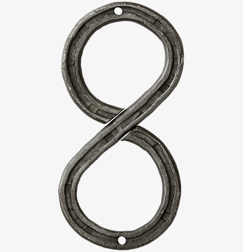 Thor Nummerskylt 8 från Affari, robust och tidlös design