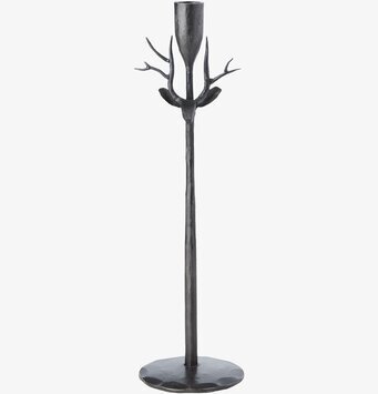 Ljusstake Svart Thor från Affari i svart järn med grenar