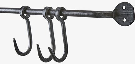 Väggskena Med Krokar Thor från Affari mot vit bakgrund