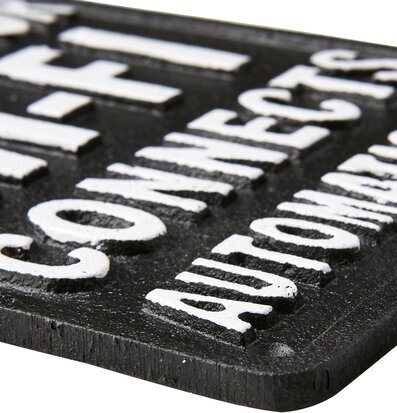 Facia Skylt - Wi-Fi Affari Väggdekoration Väggskyltar Posters Affischer Plåttavlor Plåtskyltar Tavlor Kalenderhängare Väggtroféer Paper Mache