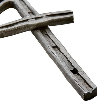 Thor Nummerskylt 4 från Affari, rustik metallskylt i grått