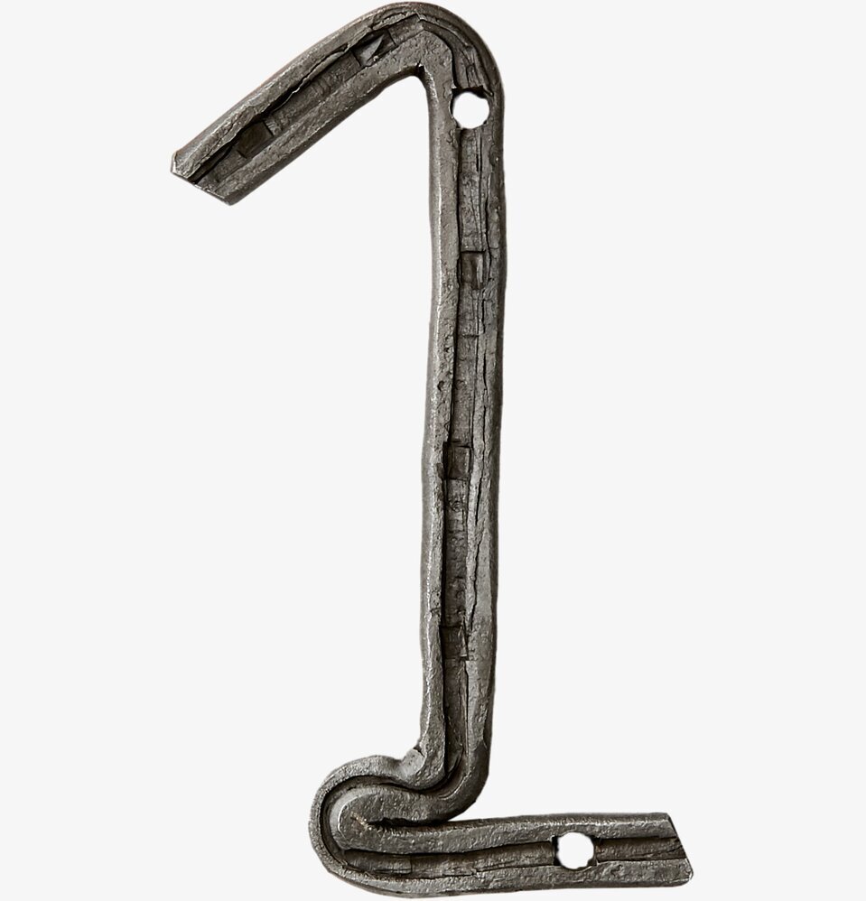 Thor Nummerskylt 1 från Affari, metallisk, mörkgrå, robust