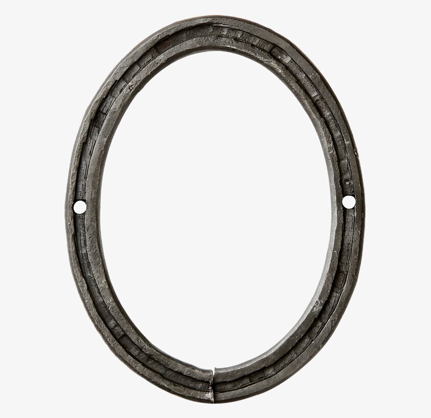 Thor Nummerskylt 0 från Affari i metall med antik finish