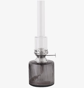 Fotogenlampa Rak Rökgrå Liten från Strömshaga, elegant design