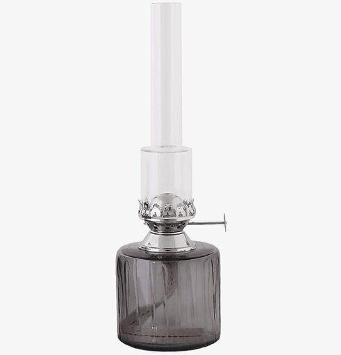 Fotogenlampa Rak Rökgrå Liten från Strömshaga, elegant design