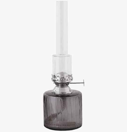 Fotogenlampa Rak Rökgrå Liten från Strömshaga, elegant design