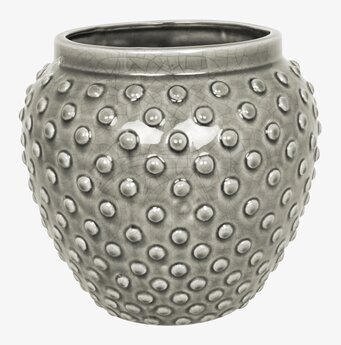 Kruka Johannes Grå Stor från Strömshaga med krackelerad yta