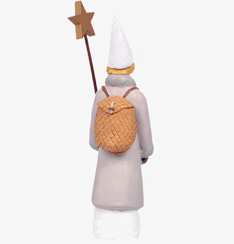 Stjärngosse Erik från Sverigealmanackan i vit klädnad