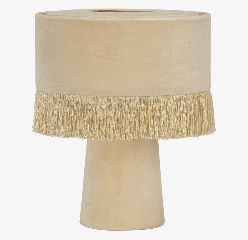 Alexis Bordslampa Ljusrosa från PR Home med fransar