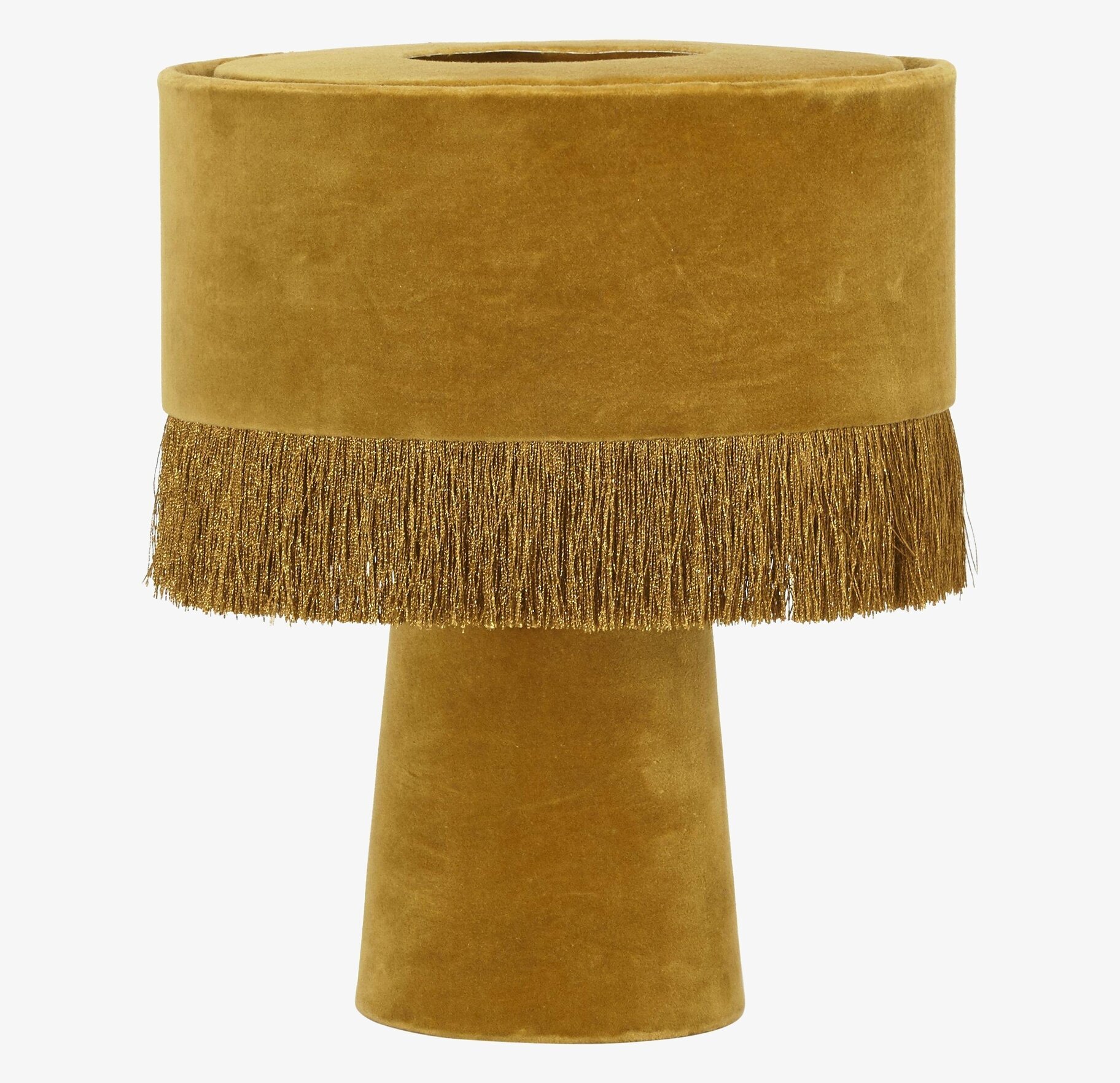 Alexis Bordslampa Guld från PR Home med sammetsdetaljer