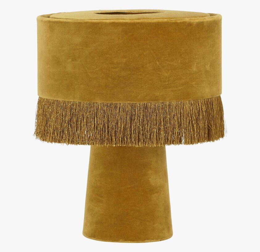 Alexis Bordslampa Guld från PR Home med sammetsdetaljer