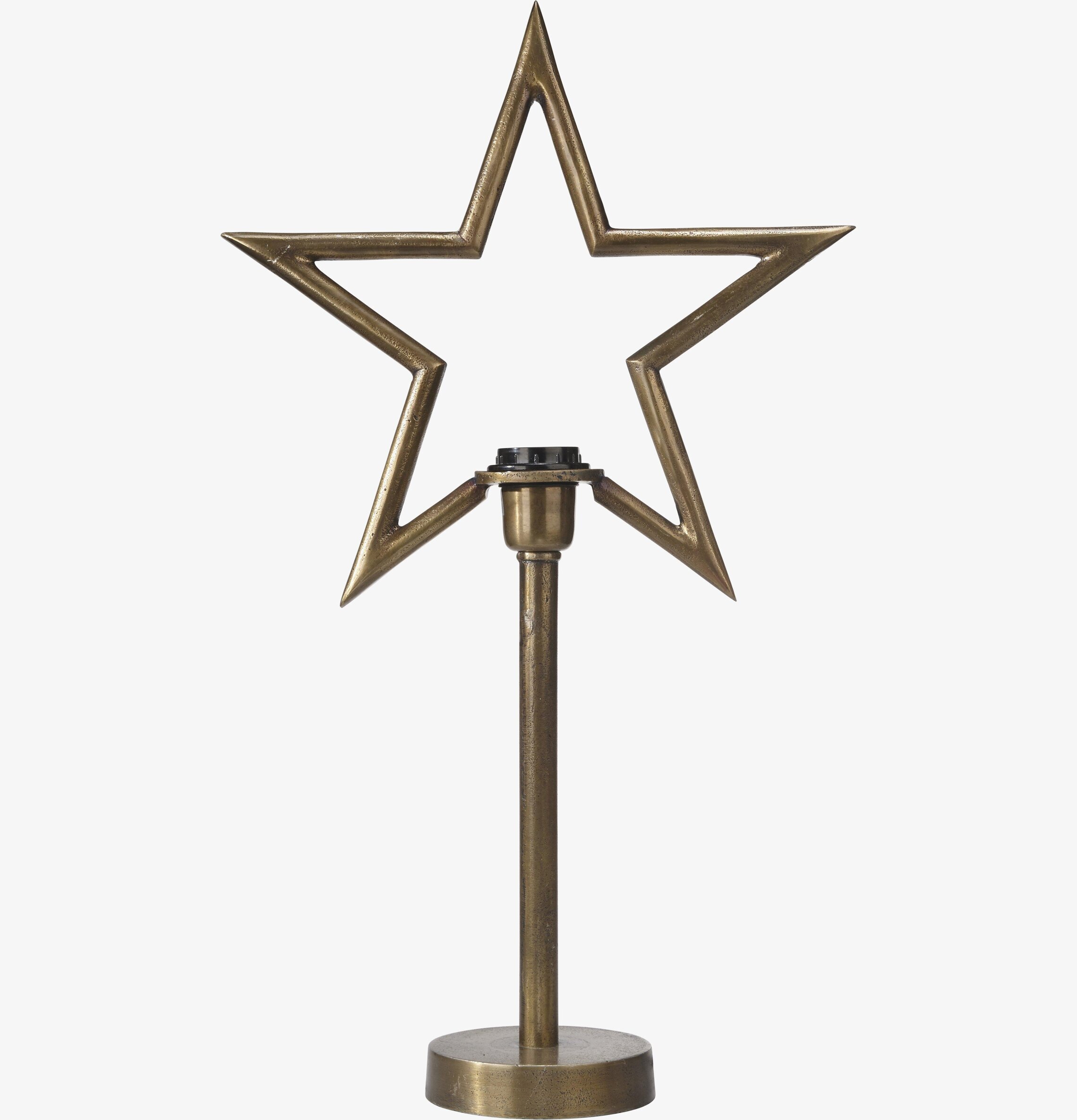 Raw Star Råmässing ljusstake från Sverigealmanackan