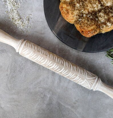 Kavel med Dekorativt Mönster från Chic Antique i köksmiljö