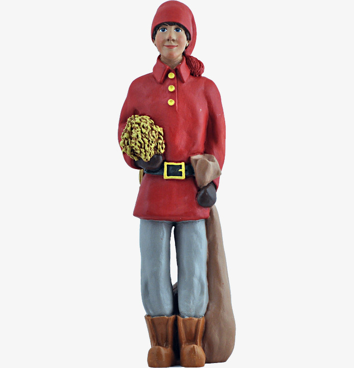 Stortomte Niklas från Sverigealmanackan i traditionell klädsel