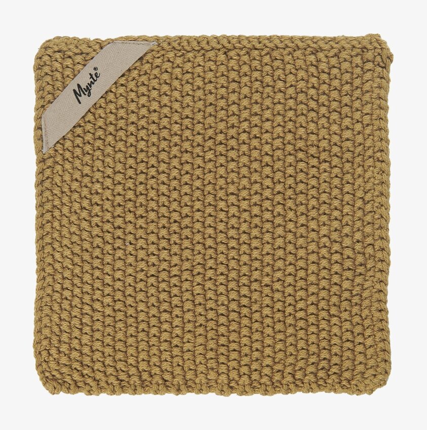 Grytlapp Mynte Mustard från IB Laursen i mustig gul färg