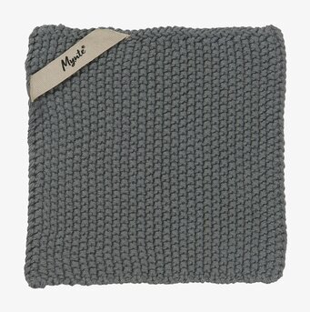 Grytlapp Mynte Mossgrön från IB Laursen i stickat material