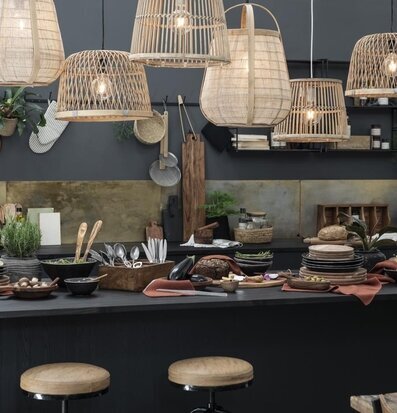 Handduk Mynte Rustic Brown från IB Laursen i köksmiljö