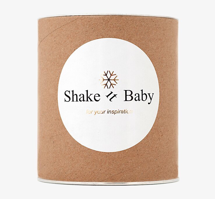 Snöglob Zebra M från Shake it Baby i återvunnen förpackning