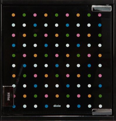 Nyckelskåp Prickar Svart från Dixie med färgglada prickar