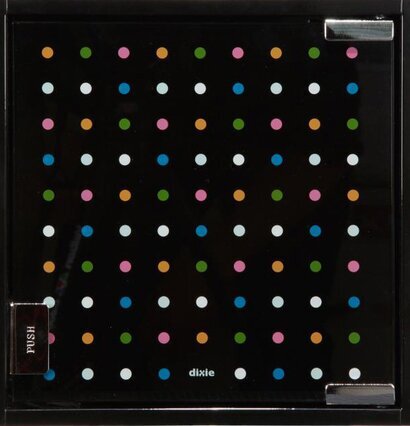 Nyckelskåp Prickar Svart från Dixie med färgglada prickar