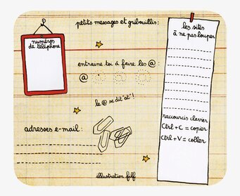 Musmatta block från Derriére la porte med lekfull design