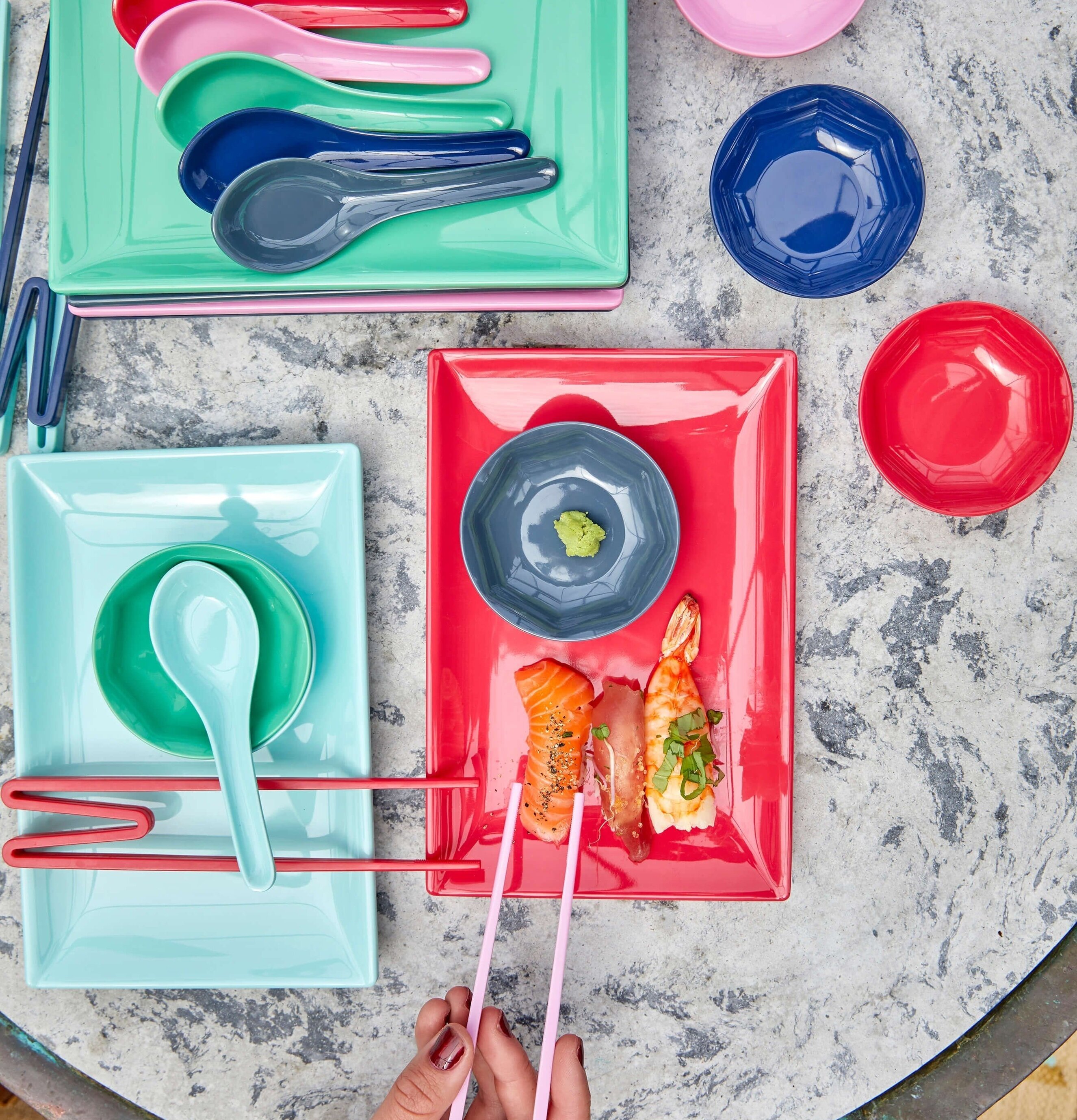 Dipskål XSmall Melamin Belive In Red Lipstick från Rice