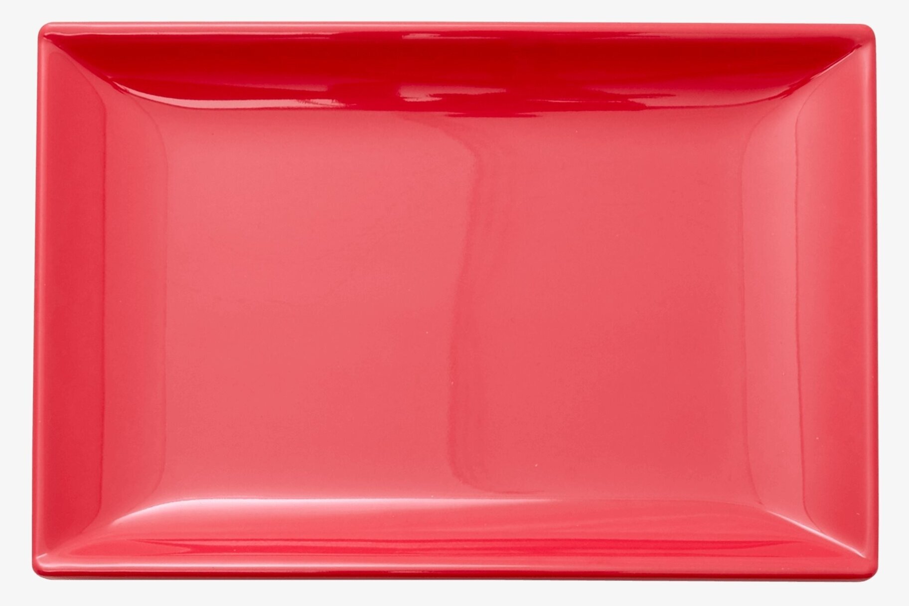 Sushi Tray Red Kiss från Rice, röd bricka med glansig yta