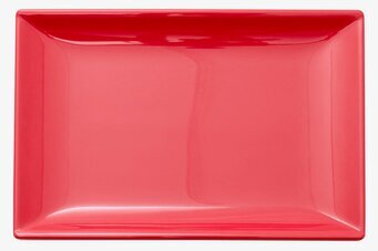 Sushi Tray Red Kiss från Rice, röd bricka med glansig yta