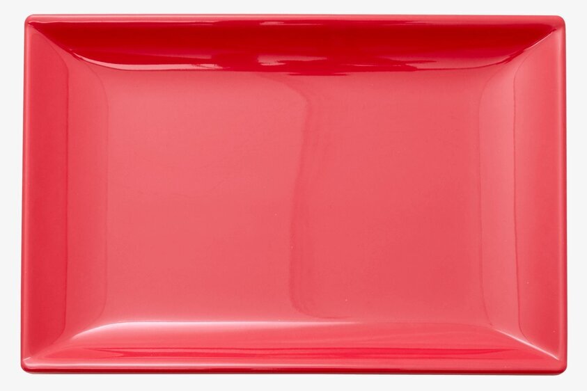 Sushi Tray Red Kiss från Rice, röd bricka med glansig yta