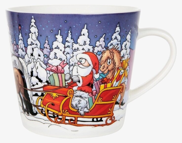 Porslinsmugg Mulle Släde från Lena Furberg by Martinex