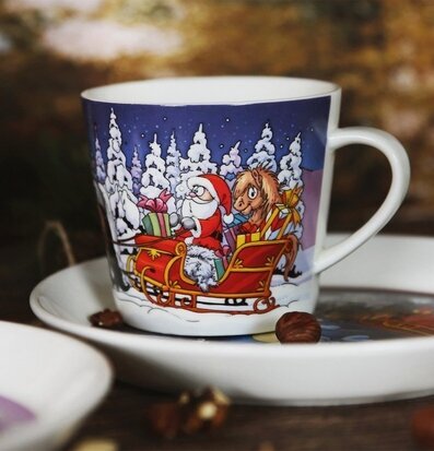 Porslinsmugg Mulle Släde från Lena Furberg by Martinex