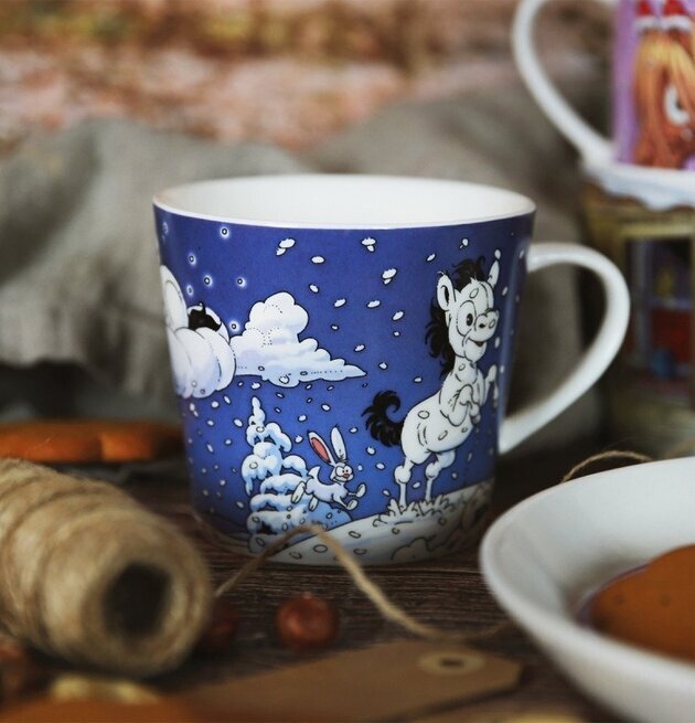 Porslinsmugg Mulle Uggla från Lena Furberg by Martinex