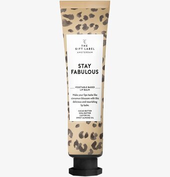 Lip Balm Tube - Stay Fabulous från The Gift Label i djurmönster