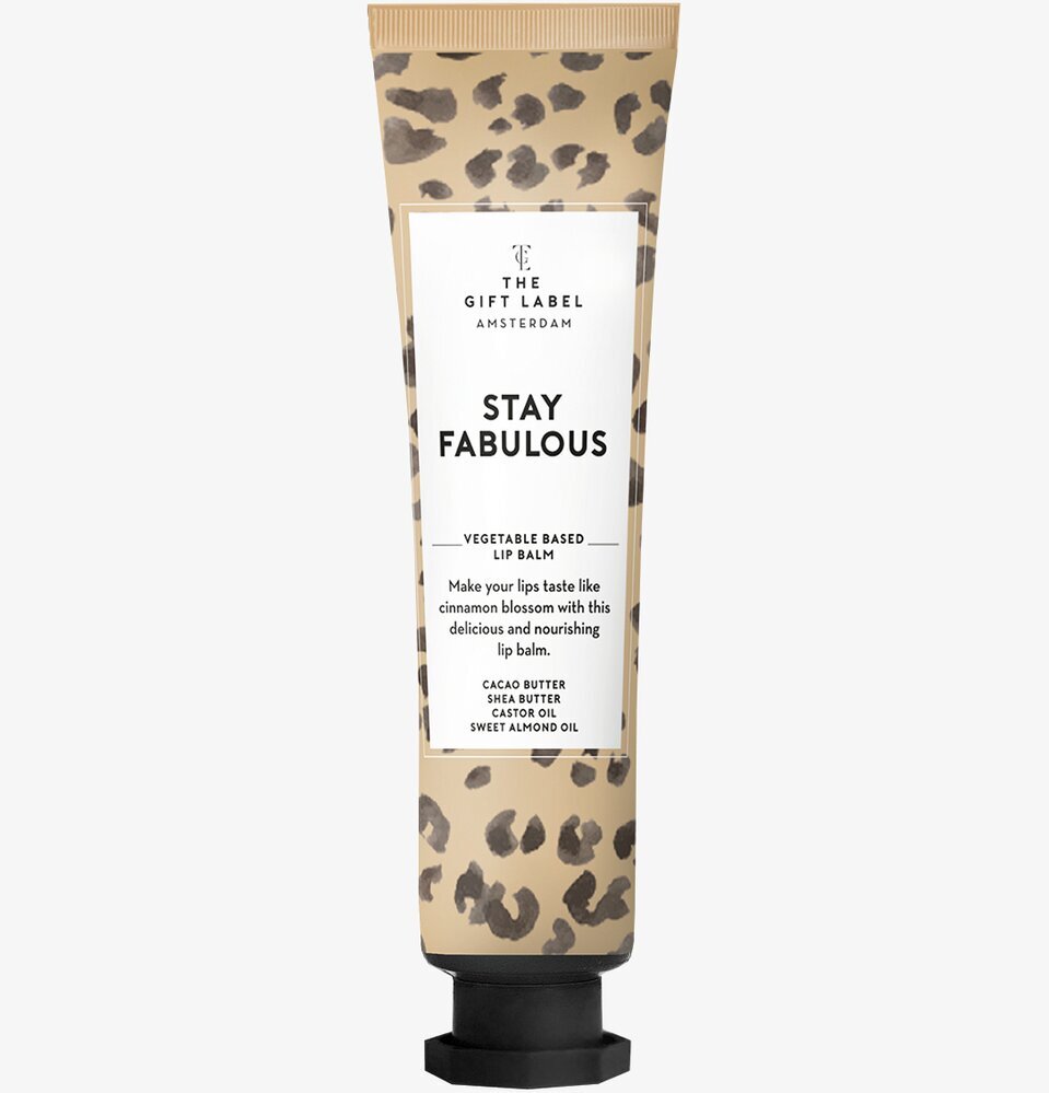Lip Balm Tube - Stay Fabulous från The Gift Label i djurmönster