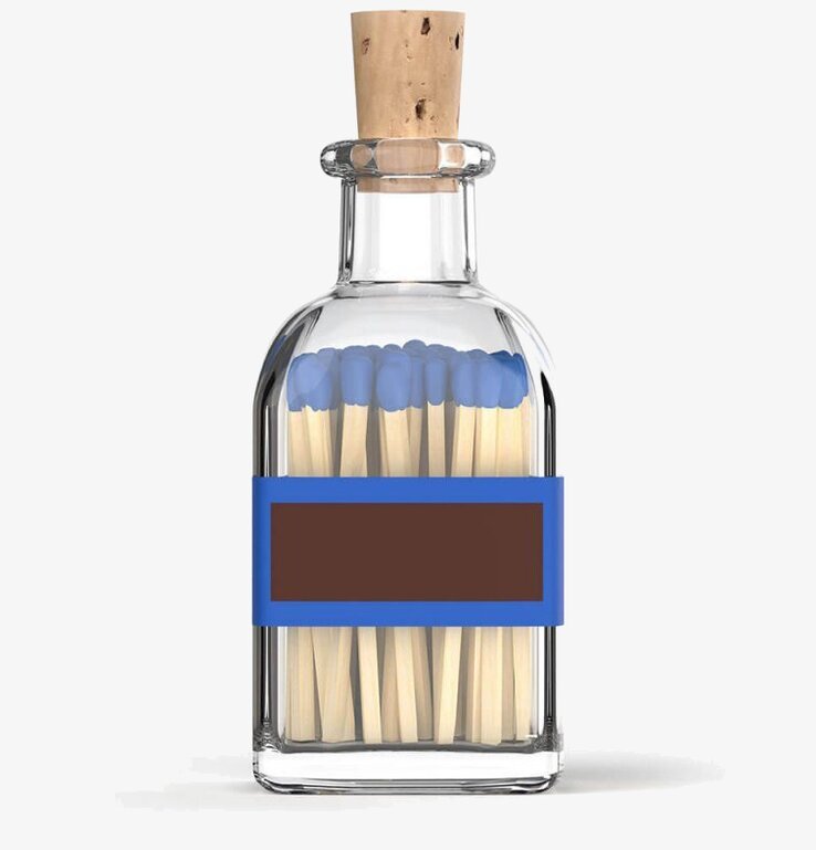 Tändstickor Liten Hav från Eldstickan i glasflaska med kork