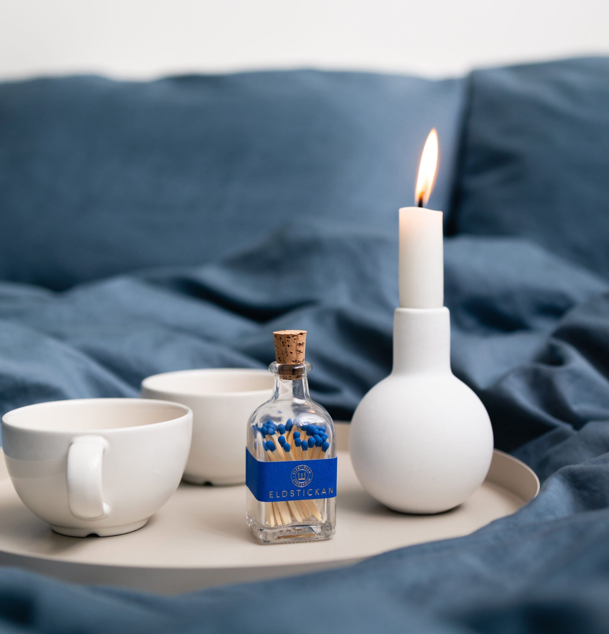 Tändstickor Liten Hav från Eldstickan i elegant glasflaska