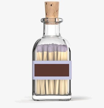 Tändstickor Liten Lavendel från Eldstickan i glasburk