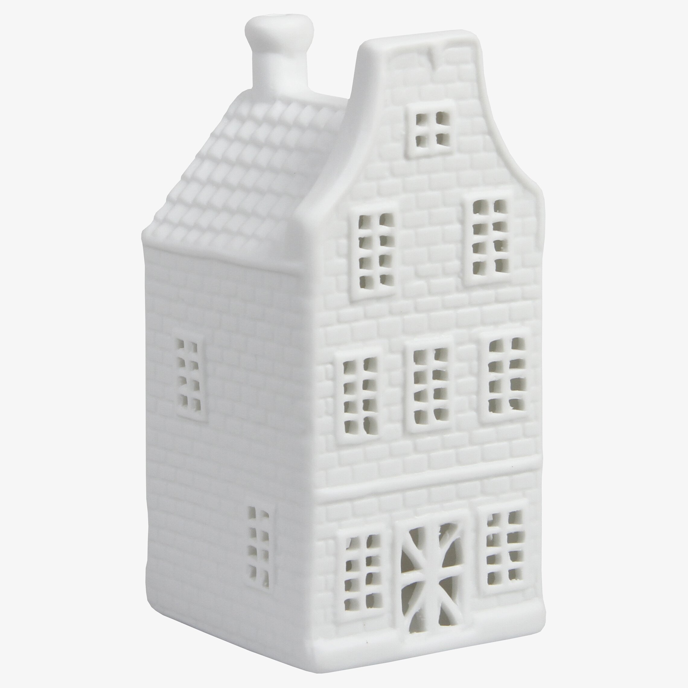 Ljuslykta Canal House #1 från K Amsterdam i vit keramik